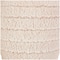 Cream Ceramic Textured Vase Set with Handles & Terra Cotta Accents